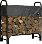 ShelterLogic 4 ft Heavy Duty Firewood Rack with Cover