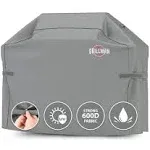 Grillman Premium BBQ Grill Cover. Rip-Proof & Waterproof (64" L x 24" W x 48" H, Gray) Top Heavy Duty Large Grill Cover for Weber Spirit, Genesis, Charbroil, etc. Barbecue Cover and Gas Grill Covers