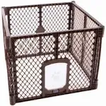 Petyard Passage Plastic 4 Panel Dog Playpen Animals Fence Cage Lockable Door New