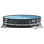 Intex 20' x 48" Ultra XTR Round Frame Above Ground Swimming Pool with Sand Filter Pump