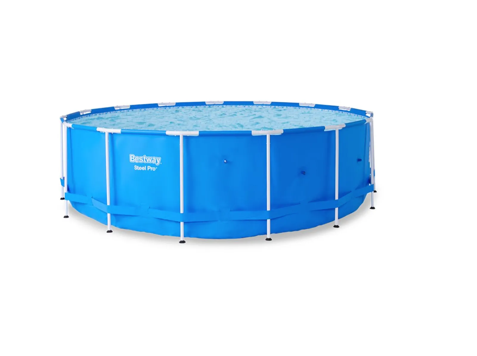 Bestway Steel Pro 15&#039; x 48&#034; Round Above Ground Outdoor Backyard Swimming Pool