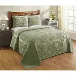 Better Trends Trevor Cotton Full Bedspread Set - Sage