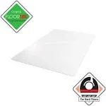 Floortex Valuemat Vinyl Rectangular Chair Mat for Hard Floor