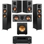 Klipsch Reference 5.1 Home Theater System, Bundle with 2x R-625FA Floorstanding