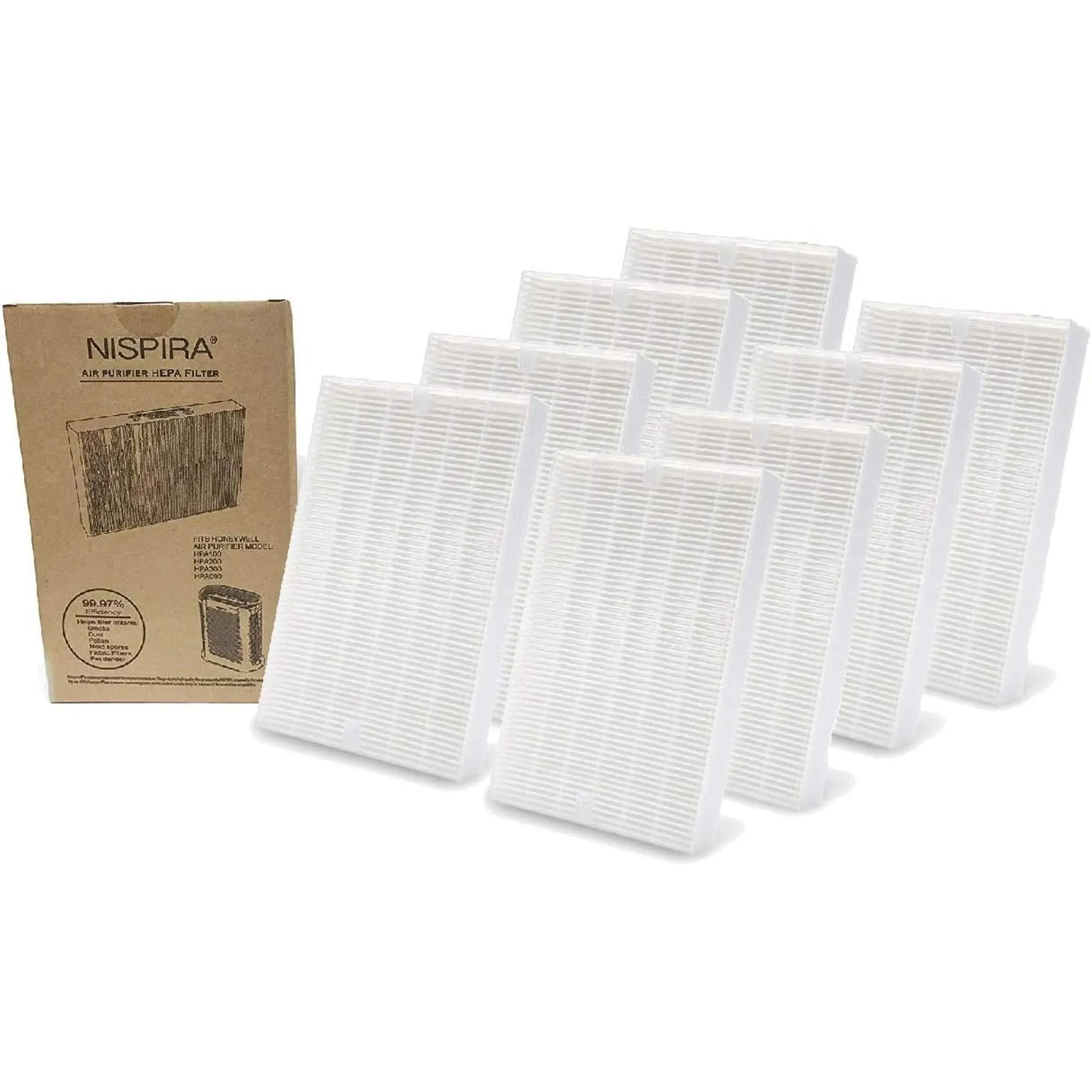 Nispira HEPA Filter Compatible with Honeywell Air Purifier HPA5300 InSight HPA300 HPA090 HPA100 HPA250 HPA200 Part HRF-R