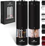 Electric Salt And Pepper Grinder Set Battery Operated Stainless Steel Mill With 