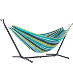 Vivere Double Hammock with Stand - Cayo Reef