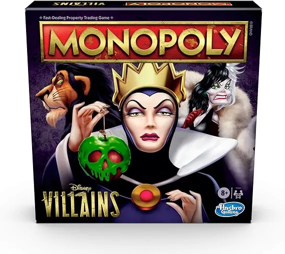 Disney Villains Edition Monopoly Board Game