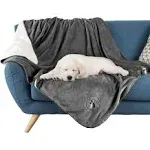 Waterproof Pet Blanket Collection– Reversible Throw Protects Couch, Car, Bed from Spills, Stains, or Fur – Dog and Cat Blankets by PETMAKER Dark Gray Large