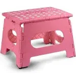 Handy Laundry Folding Step Stool - The Lightweight Step Stool Is Sturdy Enough to Support Adults and Safe Enough for Kids. Opens Easy with One Flip.