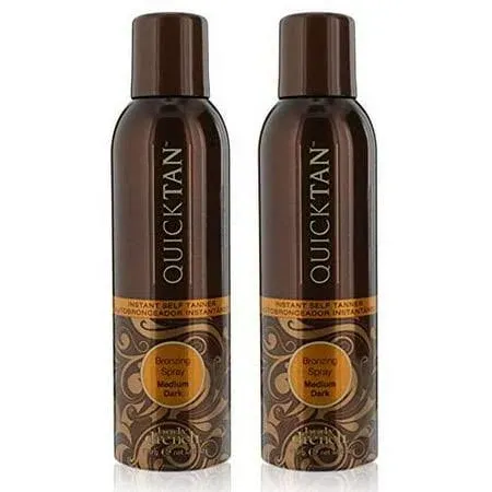 Body Drench Quick Tan Instant Self-Tanner, Bronzing Spray, Medium Dark, 6 oz, 2-Pack