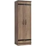 HomePlus 2-Door Farmhouse Storage Cabinet, Salt Oak Finish