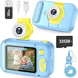 Kid Camera,ARNSSIEN Camera for Kid,2.4in IPS Screen Digital Camera,180