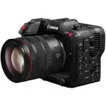 Canon EOS C70 Cinema Camera RF Mount - EF Lens Compatibility w/EF-EOS R 0.71x Adapter - 16+ Stops Dynamic Range - ND Filters - RAW Internal Recording - CMOS AF - Face Eye Detection, Subject Tracking