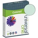 Universal Deluxe Colored Paper, 20lb, 8.5 x 11, Green, 500/Ream