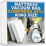 Mattress Vacuum Bag for Moving, Vacuum Seal Mattress Bag for Memory Foam or Inner Spring Mattresses, Compression and Storage for Returns, Leakproof