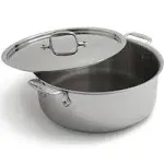 All Clad D3 Stainless Steel 6 Quart Saute Pan with Lid