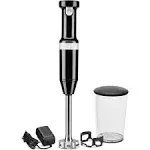 KitchenAid - Cordless Variable Speed Hand Blender - Onyx Black