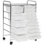 Costway 15 Drawer Rolling Storage Cart