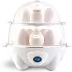 Dash Deluxe Egg Cooker 500 Watts Poach, Soft Boil, Omelette 12 Egg Capacity