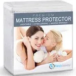 Waterproof Mattress Protector – Breathable, Machine-Washab<wbr/>le Mattress Cover –...