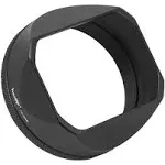 Haoge LHX54B Square Metal Lens Hood with 49mm Adapter Ring for Fujifilm X100VI Fuji X100V Camera Black