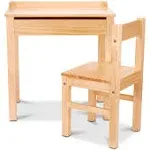 Melissa & Doug Wooden Lift-Top Desk & Chair - Honey