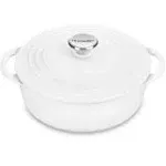 Le Creuset Shallow Round Dutch Oven:  2.75 QT, White