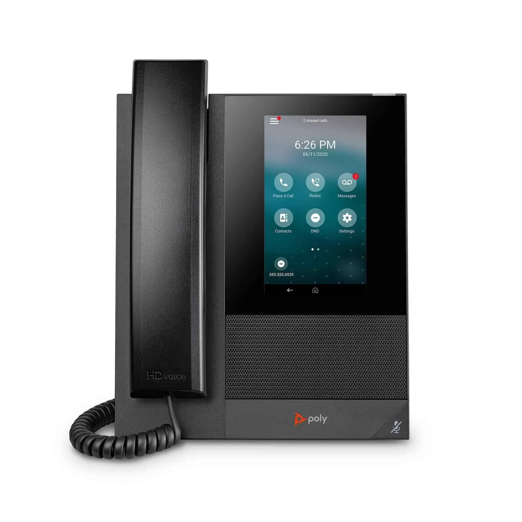 Poly CCX 400 IP Phone - Corded - Corded - Desktop, Wall Mountable