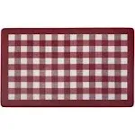 Achim Buffalo Check Anti-Fatigue Mat Burgundy