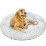 Friends Forever Coco Faux Fur Self Warming Indoor Round Donut Cuddler - Large - Ivory