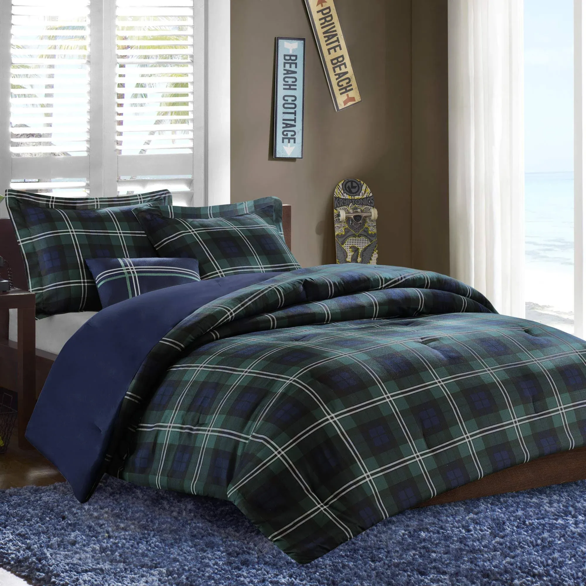 Mi Zone - Brody Comforter Set - Twin/Twin XL - Blue