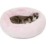 Friends Forever Coco Faux Fur Self Warming Indoor Round Donut Cuddler - Medium - Pink