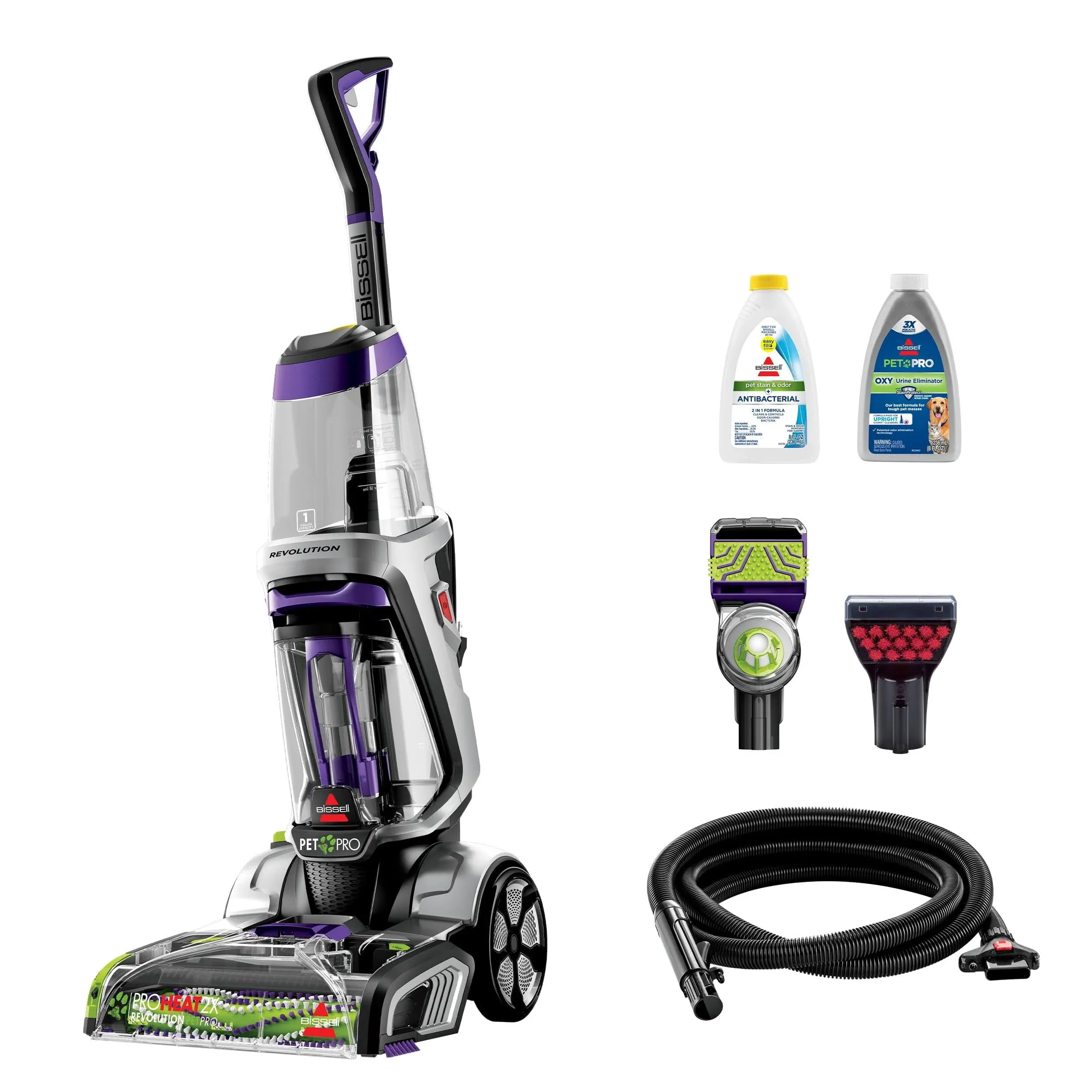 BISSELL ProHeat 2X Revolution Pet Pro Plus Upright Deep Cleaner - Purple (3588F)