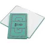 Boorum & Pease Canvas Account Book, Record, 16 Lb., 12 1/8" x 7 5/8", 150 Pages, Blue