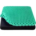 Large Gel Seat Cushion with Breathable Honeycomb Design - Comfort &amp; Pain Relief