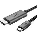 uni USB C to DisplayPort Cable 3ft (4K@60Hz, 2K@165Hz), Sturdy USB Type-C to Dis