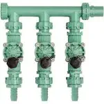 Orbit 91207 3-Valve Preassembled Manifold, Poly Pipe