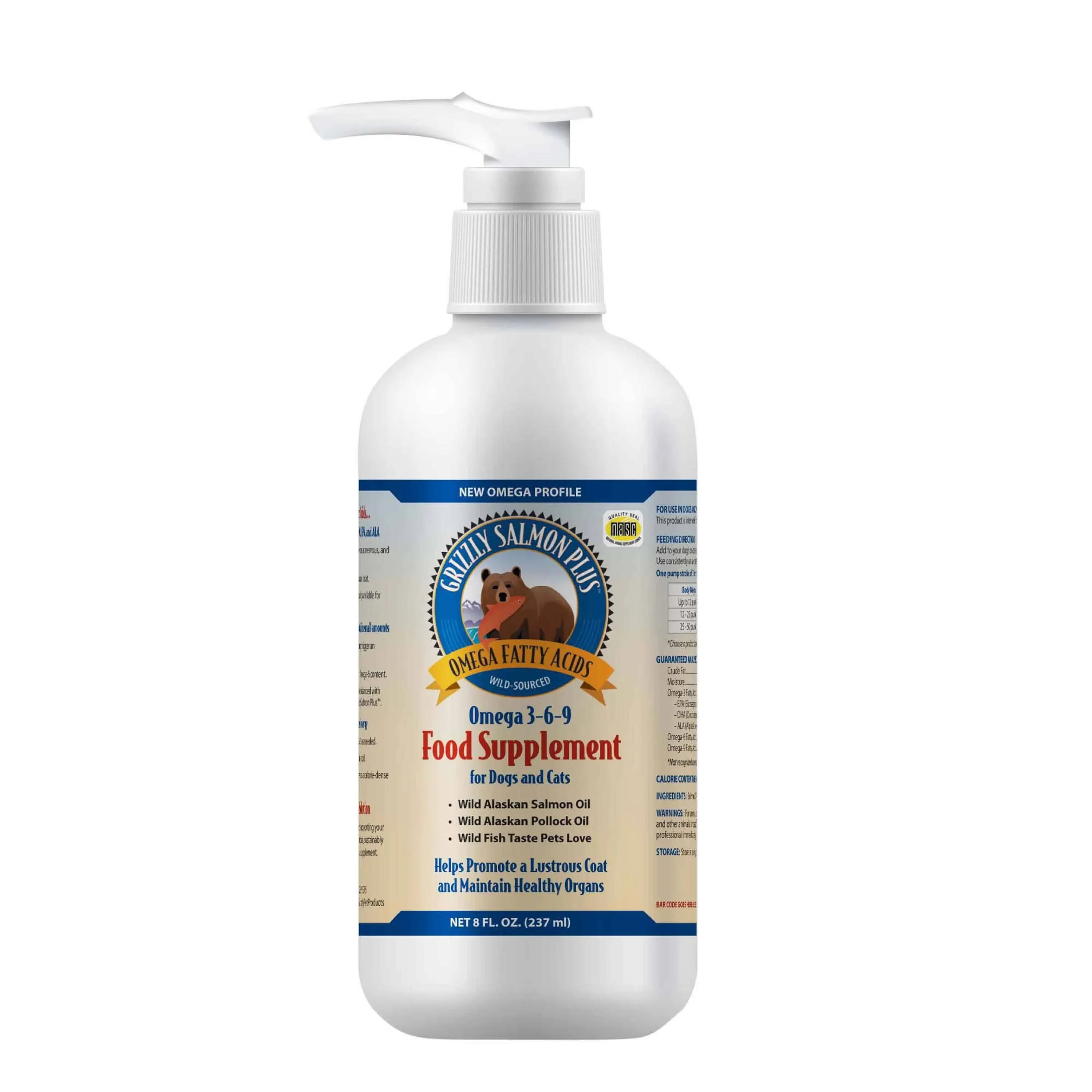 Grizzly 4oz Salmon Oil