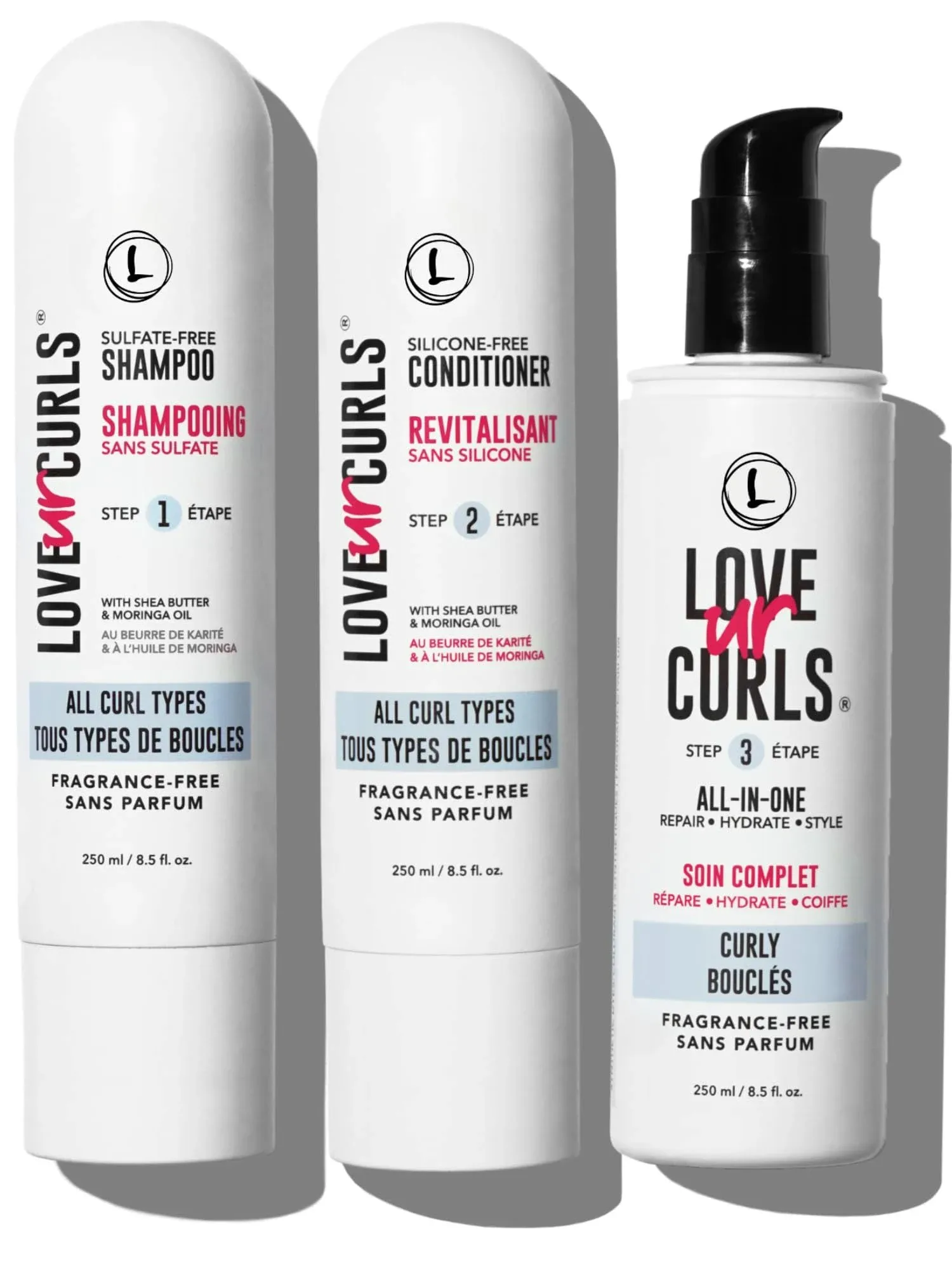 Fragrance-Free Curly 3-Step System Curl Enhancing & Moisturizing