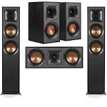 Klipsch R-625FA Powerful Detailed Floorstanding Single Home Speaker Black 