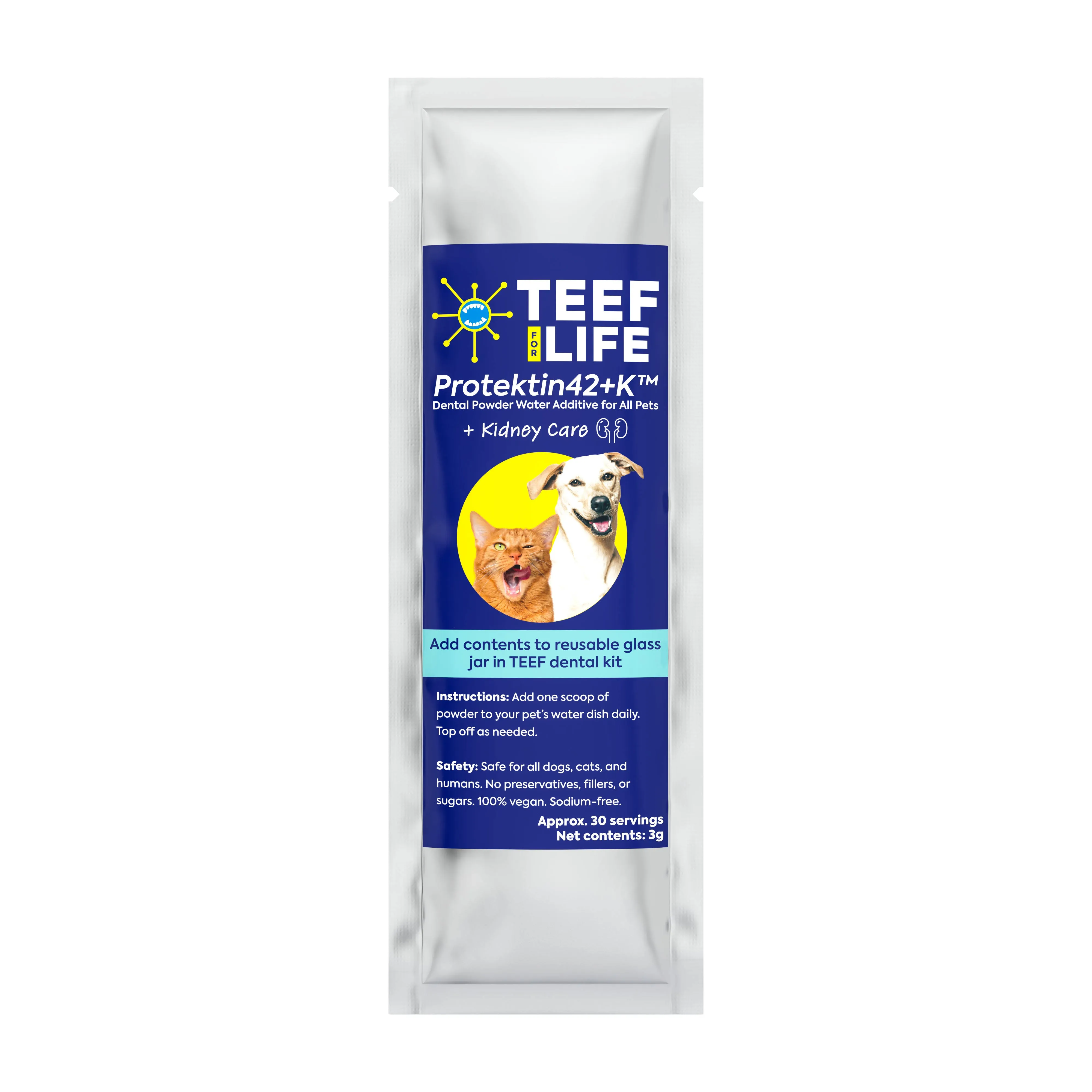 Teef for Life Refill Powder Packet - Protektin42+K (30 Servings)