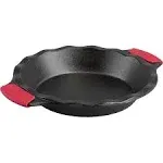 Lodge Cast Iron 9" Pie Pan with Silicone Grip