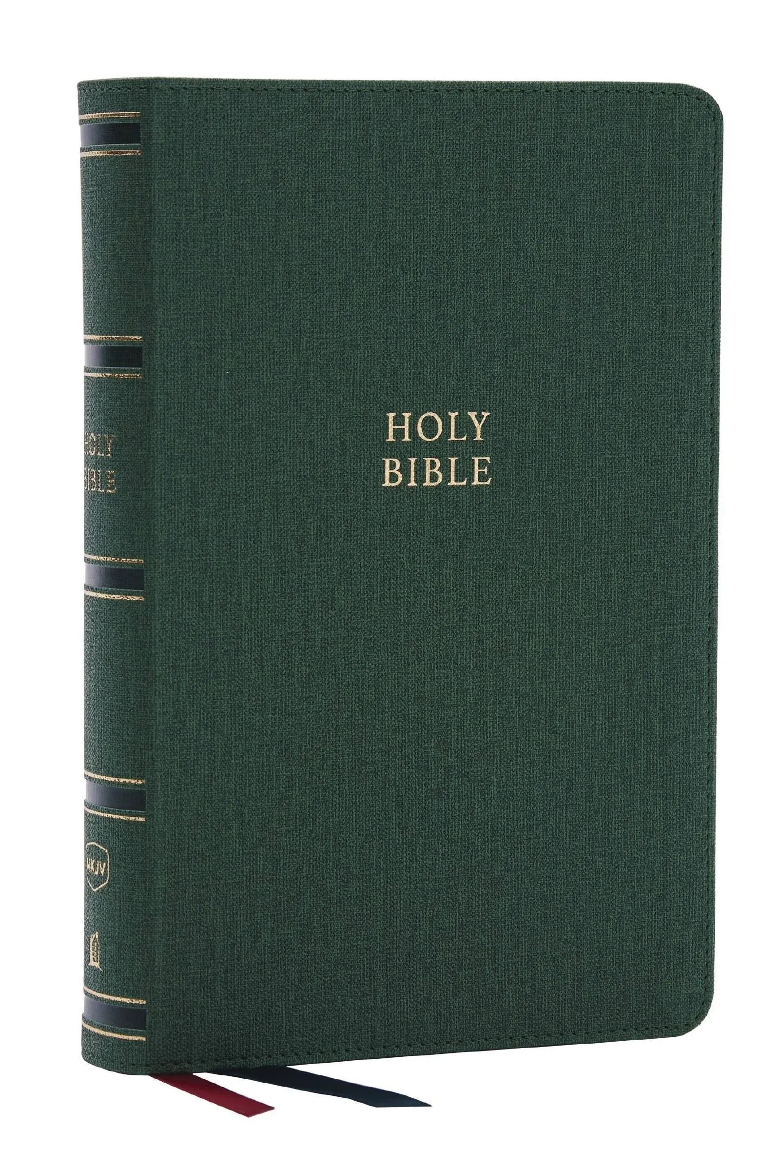 NKJV, Single-Column Reference Bible, Verse-by-Verse, Leathersoft, Green, Red ...