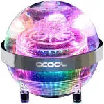 Alphacool Eisball Reservoir and D5 Pump Top, Digital Rgb, Plexi, Size: 4