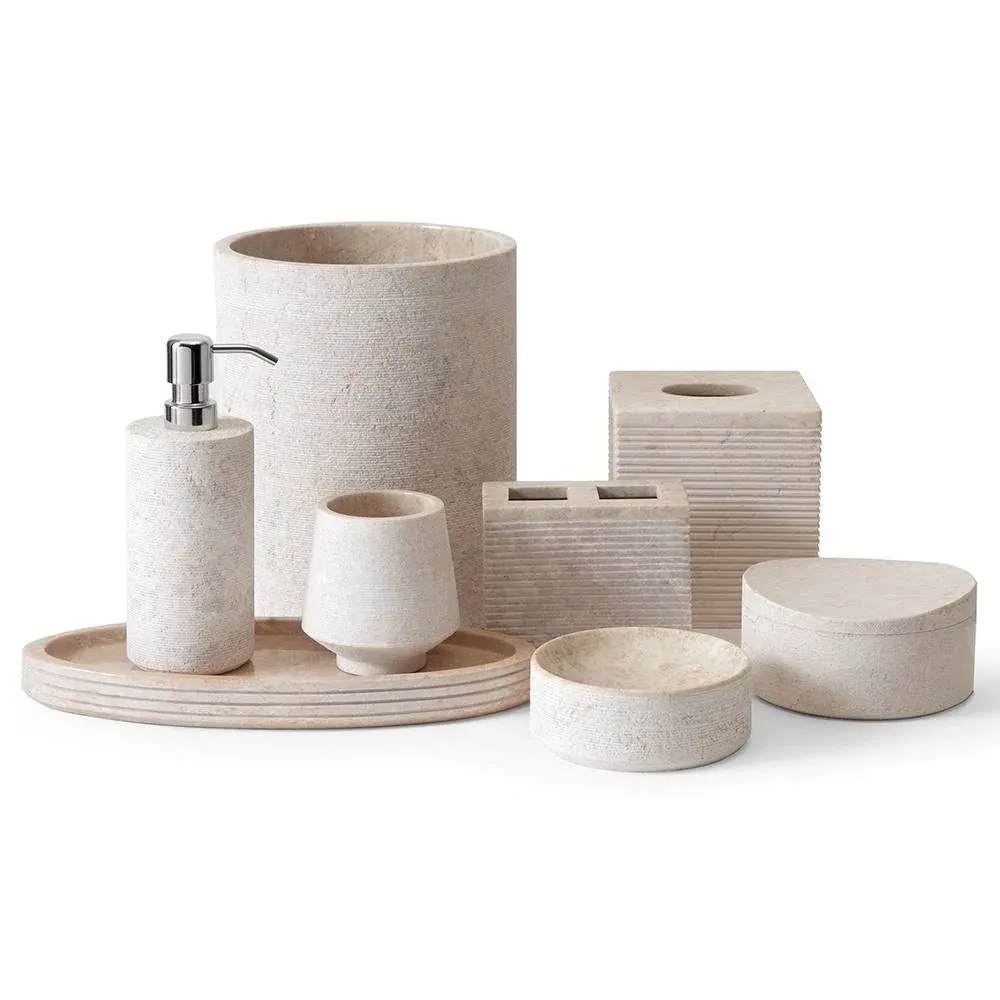 Limestone Bath Accessories by Kassatex