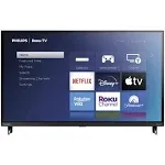 Philips 32" PFL64 HD Roku Smart TV with 3-Year Coverage