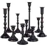 Mixed Taper Candle Holder Set, Set of 10, Bronze | Koyal Wholesale