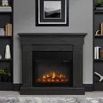 Real Flame Crawford Indoor Electric Fireplace, Gray