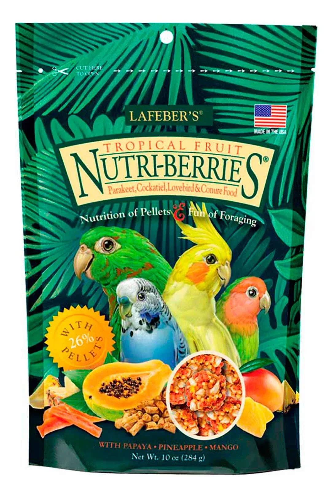 Lafeber's Tropical Fruit Nutri-Berries Cockatiel Food